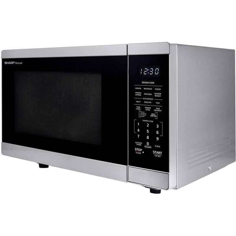 Sharp 20.4-inch, 1.4 cu. ft. Countertop Microwave Oven with Inverter Technology SMC1464HS IMAGE 2