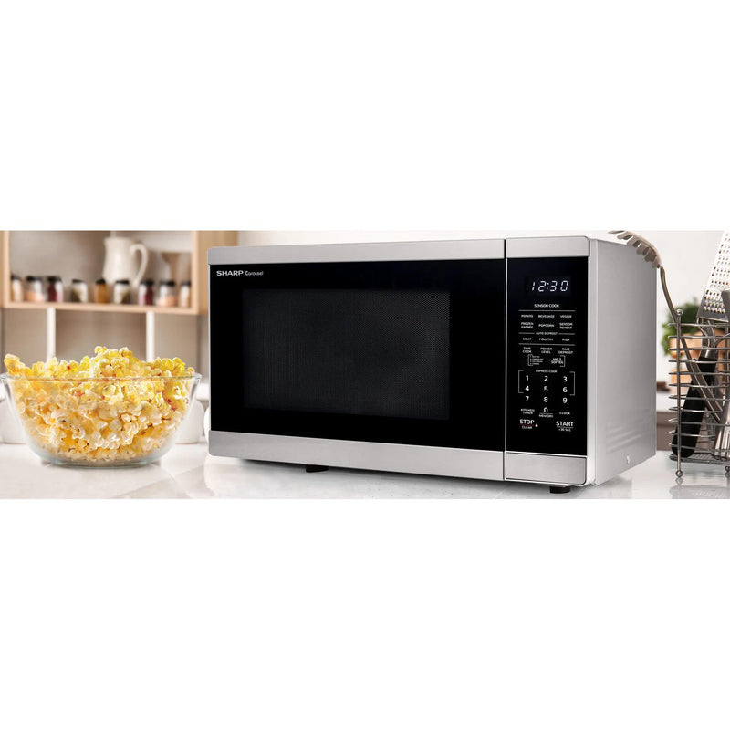 Sharp 20.4-inch, 1.4 cu. ft. Countertop Microwave Oven with Inverter Technology SMC1464HS IMAGE 6