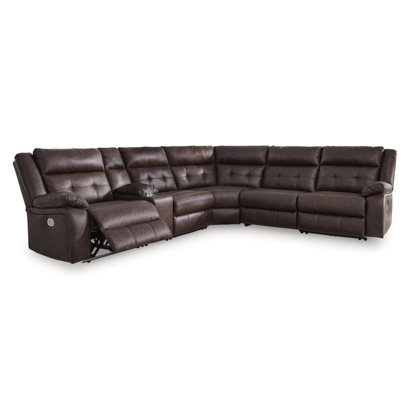 Signature Design by Ashley Punch Up Power Reclining Leather Look 6 pc Sectional 4270258/4270257/4270231/4270277/4270246/4270262 IMAGE 1