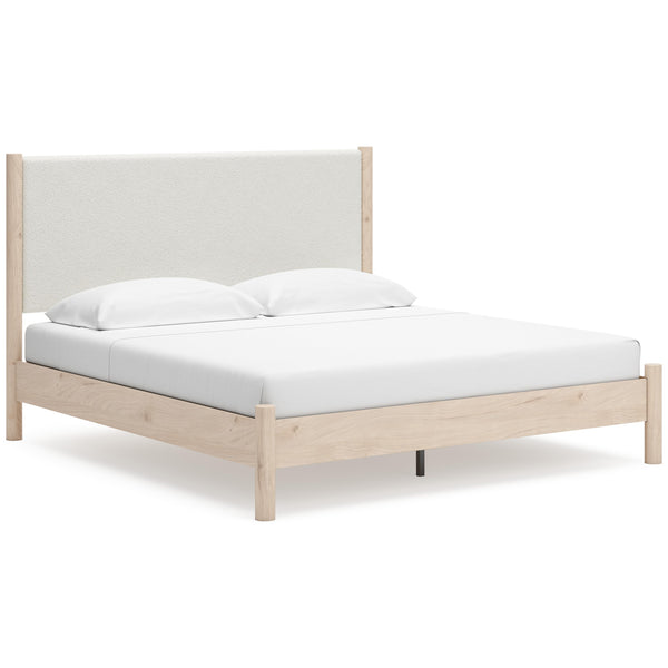 Signature Design by Ashley Cadmori King Upholstered Panel Bed B2615-58/B2615-56/B100-14 IMAGE 1