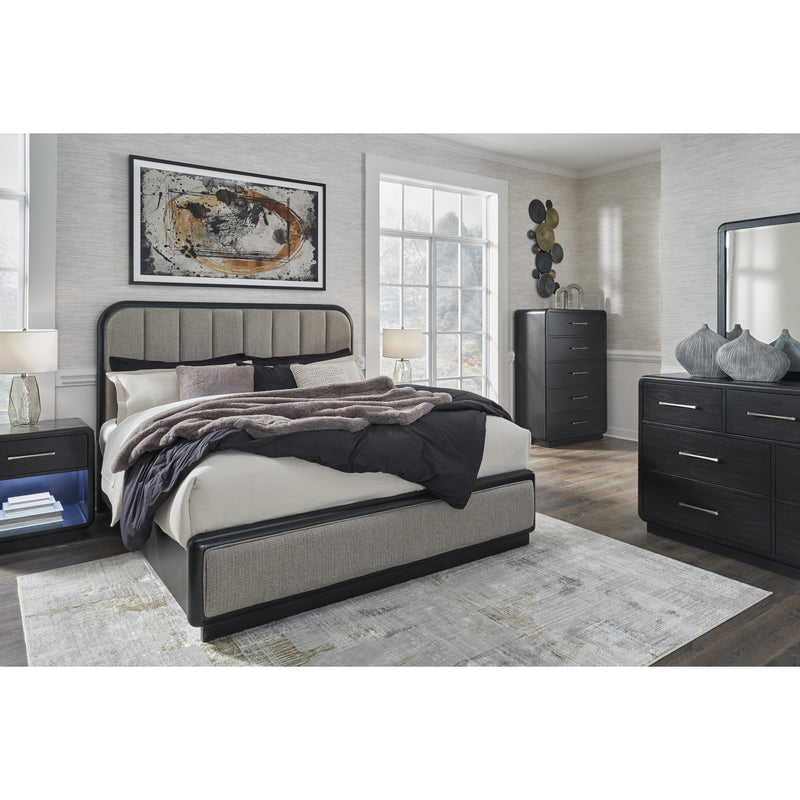 Signature Design by Ashley Rowanbeck King Upholstered Panel Bed B821-58/B821-56 IMAGE 7