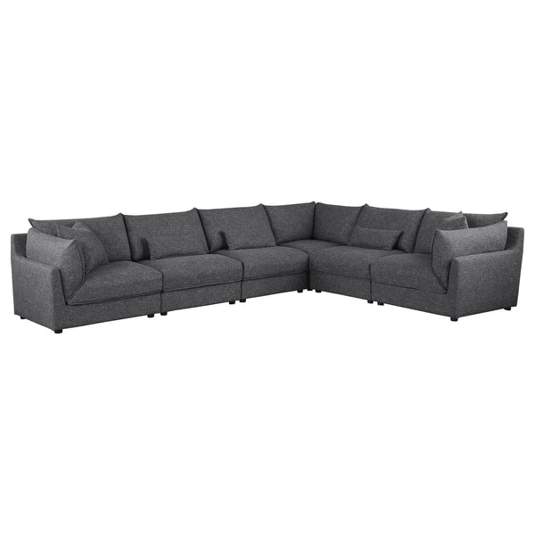 Coaster Furniture Sasha Fabric 6 pc Sectional 551681-SET IMAGE 1