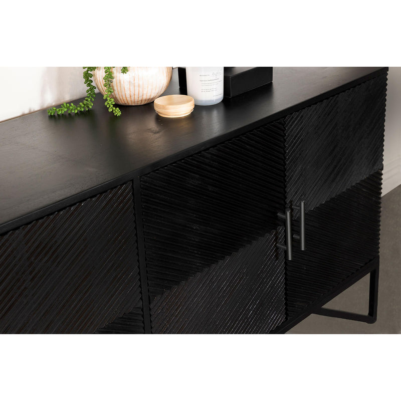 Coaster Furniture Riddell 959631 4-Door Accent Cabinet - Black IMAGE 12