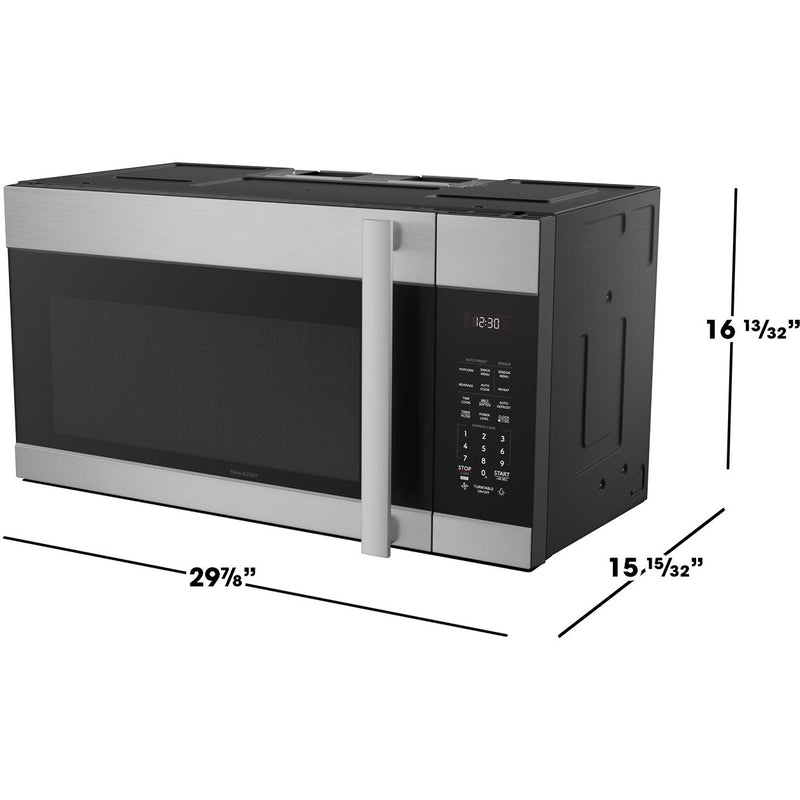 Sharp 30-inch, 1.7 cu. ft. Over-the-Range Microwave Oven with LED Lighting SMO1754JS IMAGE 9