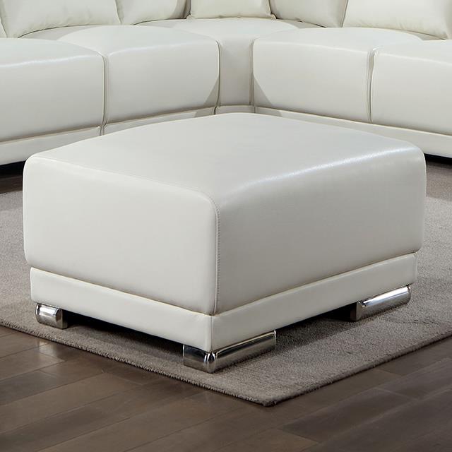 Furniture of America Althea Ottoman CM6410WH-OT IMAGE 1