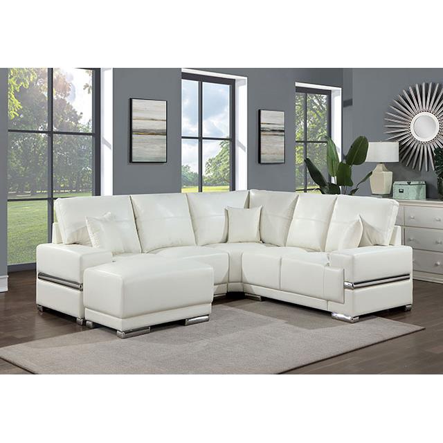 Furniture of America Althea Sectional CM6410WH-SECT IMAGE 2