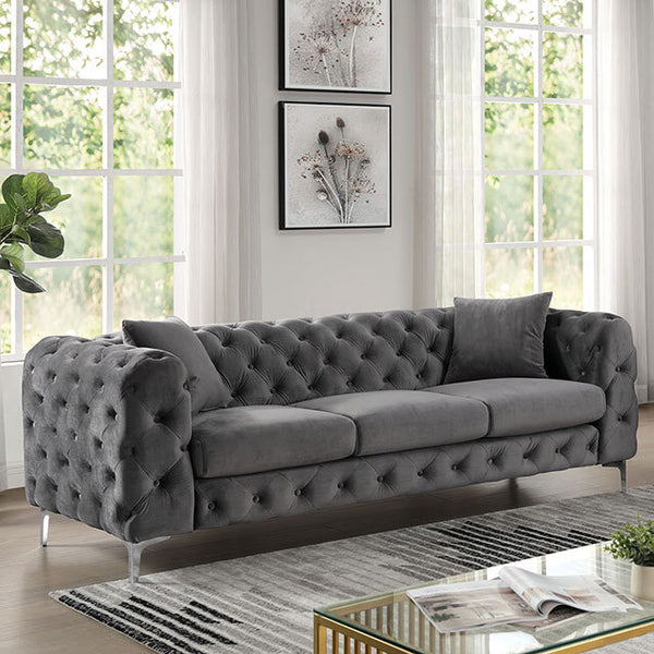 Furniture of America Sapphira Sofa CM6498DG-SF-PK IMAGE 1