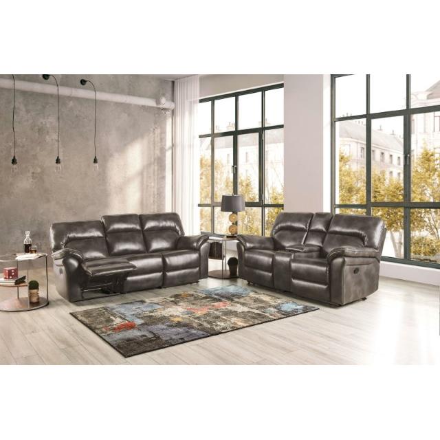 Furniture of America Josias Reclining Loveseat CM9908DG-LV-PK IMAGE 2