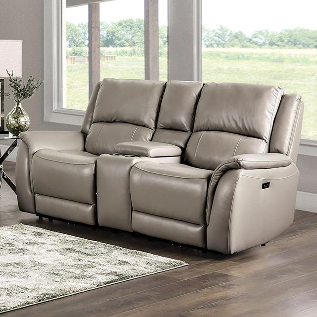 Furniture of America Gorgius Power Reclining Loveseat CM9910ST-LV-PM-PK IMAGE 1