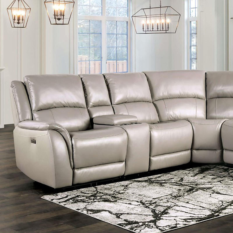 Furniture of America Gorgius Power Reclining Sectional CM9910ST-SECT-PM IMAGE 1