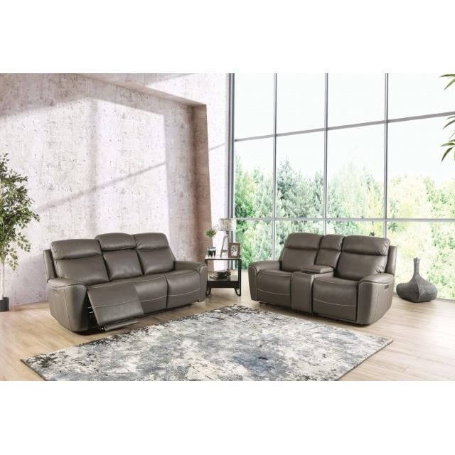 Furniture of America Artemia Power Reclining Loveseat CM9922GY-LV-PM-PK IMAGE 2