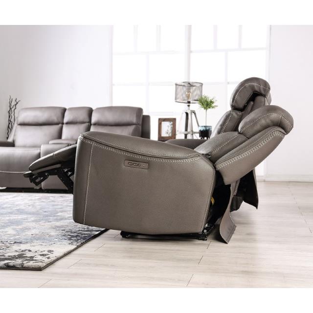 Furniture of America Artemia Power Reclining Leatherette Sofa CM9922GY-SF-PM IMAGE 6