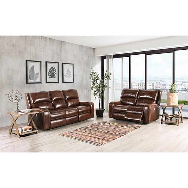 Furniture of America Soterios Power Reclining Sofa CM9924MB-SF-PM IMAGE 2