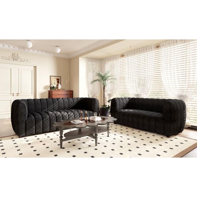 Furniture of America Aversa Loveseat FM61002BK-LV IMAGE 2