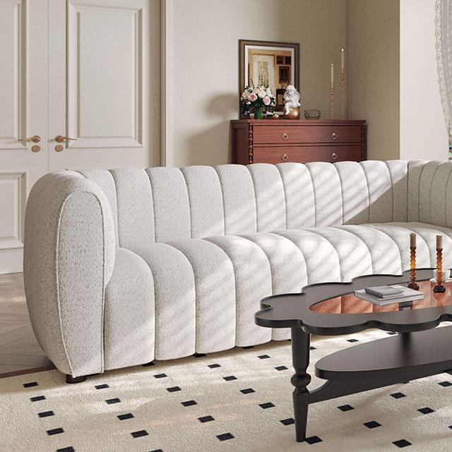 Furniture of America Aversa Sofa FM61002WH-SF IMAGE 1