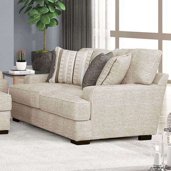 Furniture of America Ardenfold Fabric Loveseat FM64201BG-LV IMAGE 1