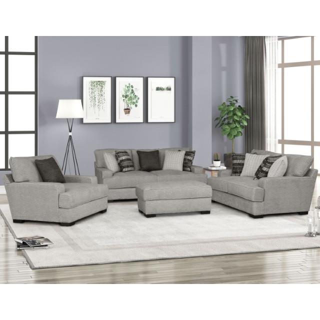 Furniture of America Ardenfold Fabric Loveseat FM64201GY-LV IMAGE 2