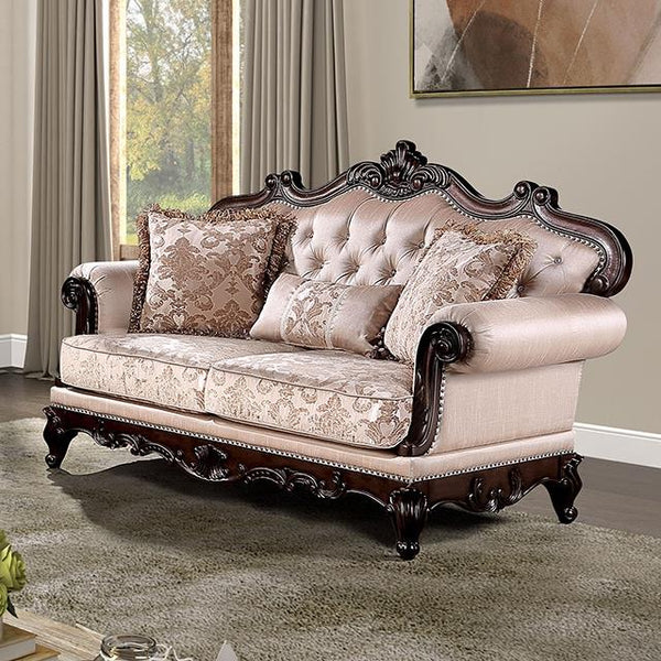 Furniture of America Veracruz Fabric Loveseat FM65002BR-LV IMAGE 1