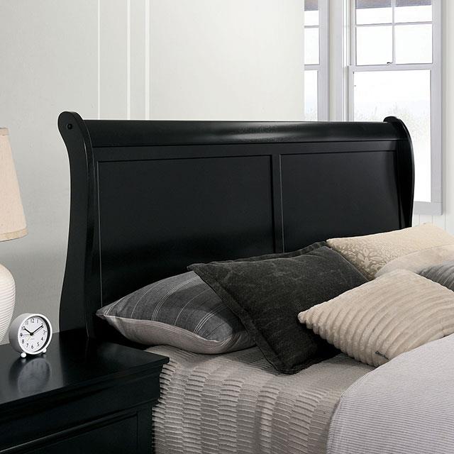 Furniture of America Louis Philippe Twin Sleigh Bed FM7866BK-T-BED IMAGE 4