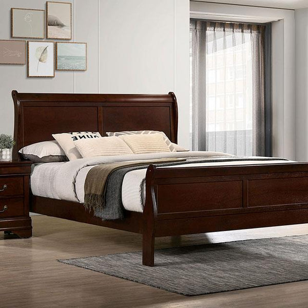 Furniture of America Louis Philippe Full Sleigh Bed FM7866CH-F-BED IMAGE 1