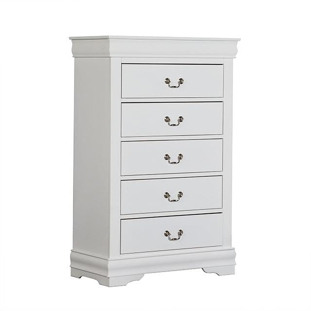 Furniture of America Louis Philippe Chest FM7866WH-C IMAGE 2