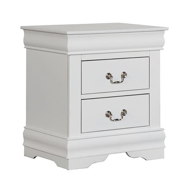 Furniture of America Louis Philippe 2-Drawer Nightstand FM7866WH-N IMAGE 5