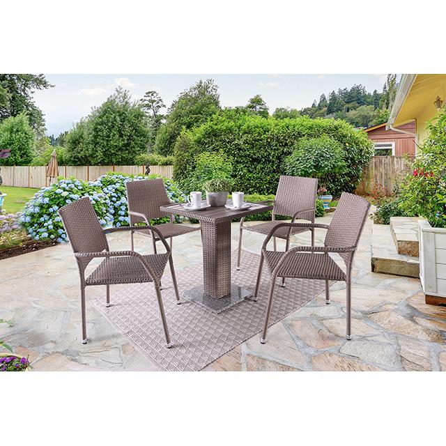 Furniture of America Outdoor Seating Chairs FM80006GY-CH-2PK IMAGE 2