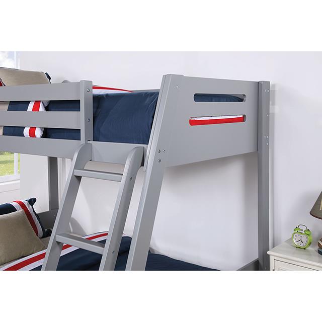 Furniture of America Kids Beds Bunk Bed FM-BK003GY-BED IMAGE 3