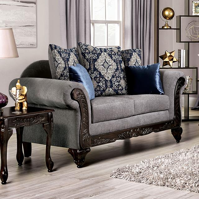 Furniture of America Gustavo Loveseat SM7306-LV IMAGE 1