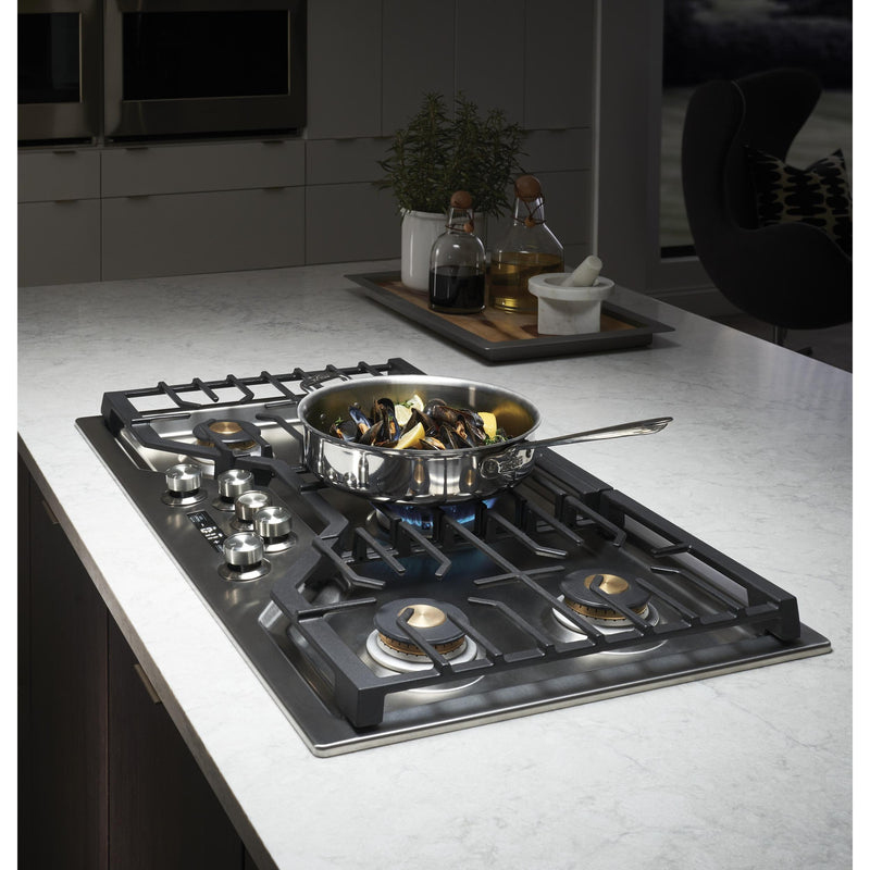 Monogram 36-inch Built-In Gas Cooktop ZGU36ESLSSSP IMAGE 18