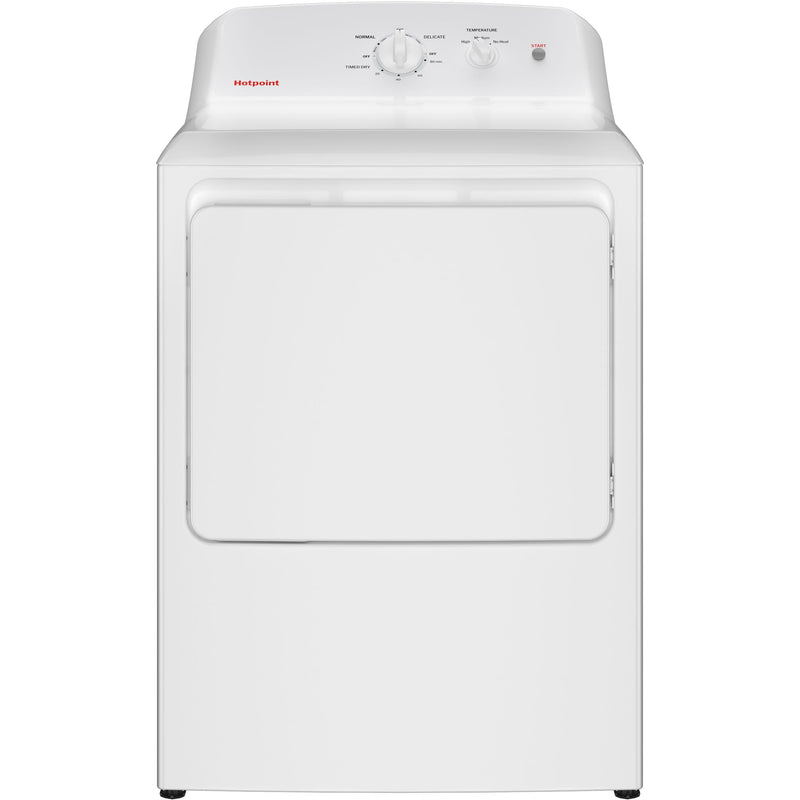 Hotpoint 6.2 cu. ft. Electric Dryer with Reversible Door HTX26EASWWW IMAGE 1