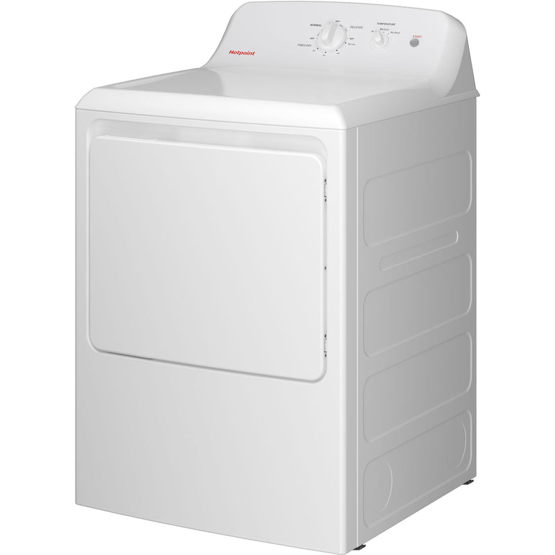 Hotpoint 6.2 cu. ft. Electric Dryer with Reversible Door HTX26EASWWW IMAGE 3