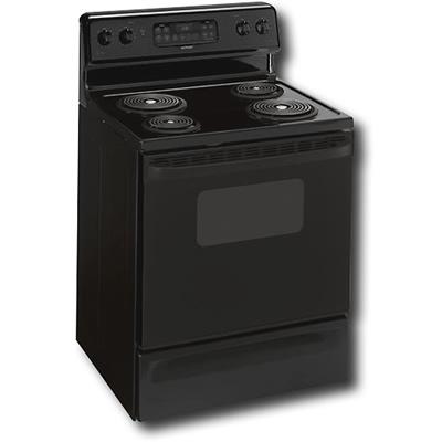 Hotpoint 30-inch Freestanding Electric Range RB758DPBB IMAGE 1