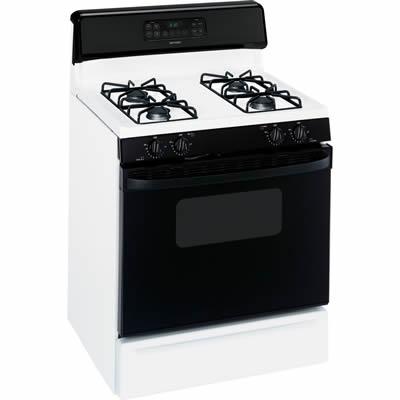 Hotpoint 30-inch Freestanding Gas Range RGB745DEPWH IMAGE 1