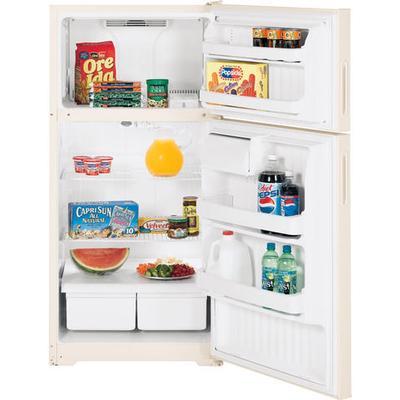 Hotpoint 28-inch, 15.7 cu. ft. Top Freezer Refrigerator HTR16BBSLCC IMAGE 1