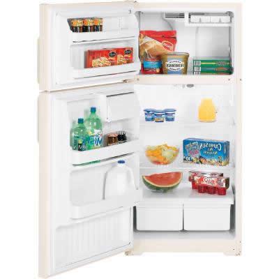 Hotpoint 28-inch, 15.7 cu. ft. Top Freezer Refrigerator HTS16BBSLCC IMAGE 1