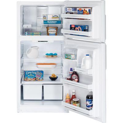 Hotpoint 30-inch, 18 cu. ft. Top Freezer Refrigerator HTS18BBPRWW IMAGE 1