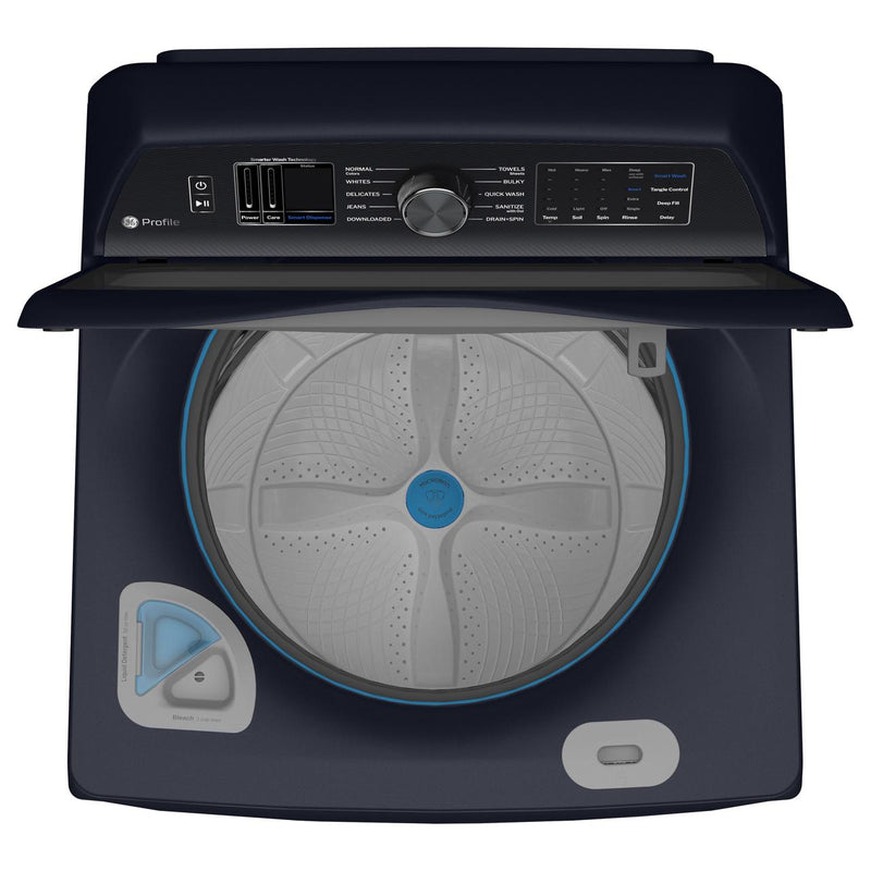 GE Profile 5.4 cu. ft. Capacity Washer with Smarter Wash Technology and Adaptive SmartDispense PTW800BPWRS IMAGE 2