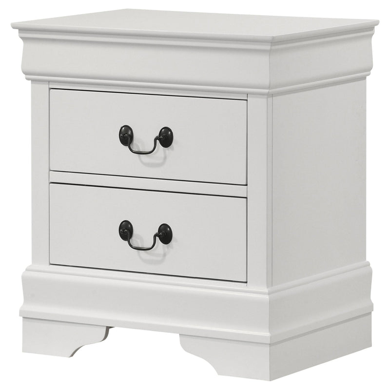 Coaster Furniture Louis Philippe 202442 2-drawer Nightstand Bedside Table - White IMAGE 4