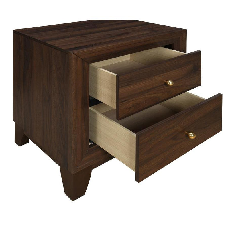 Coaster Furniture Welsley 223442 2-drawer Nightstand Bedside Table - Walnut IMAGE 10