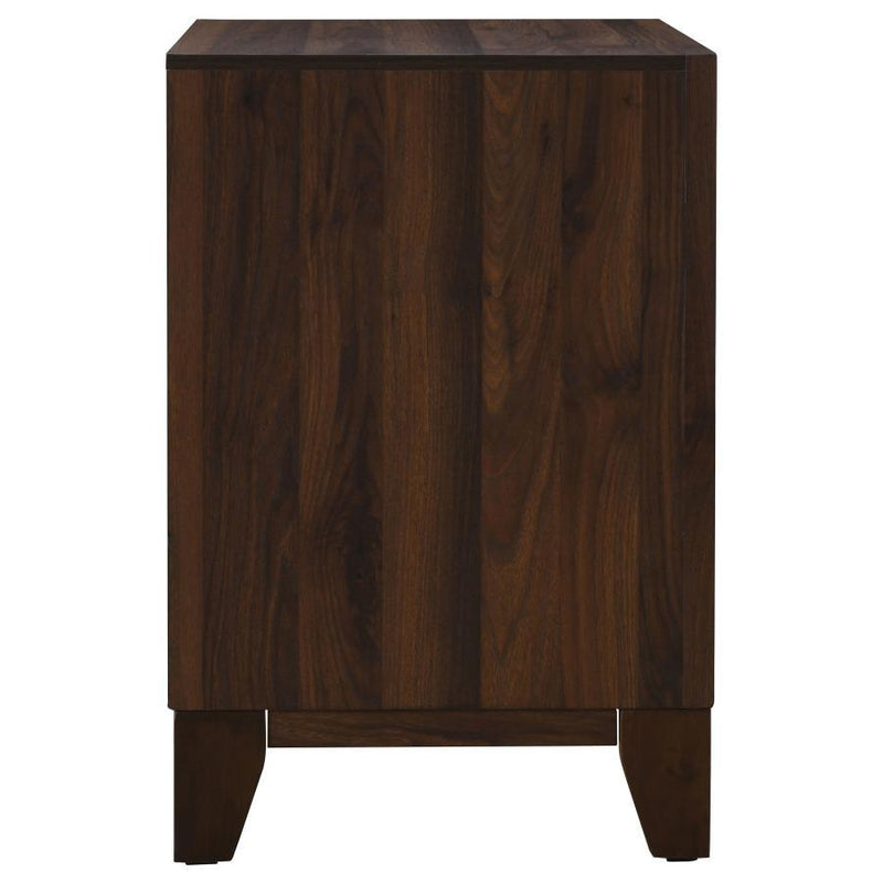 Coaster Furniture Welsley 223442 2-drawer Nightstand Bedside Table - Walnut IMAGE 9