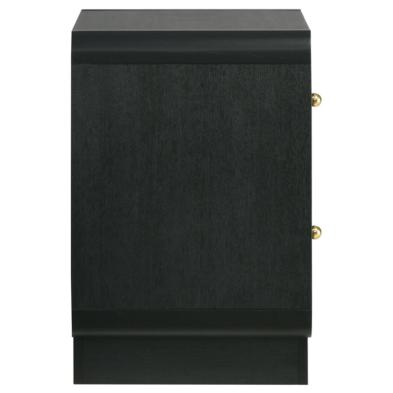 Coaster Furniture Cavelle 223662 2-drawer Nightstand Bedside Table - Black IMAGE 9