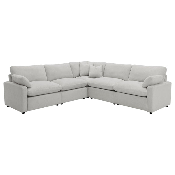 Coaster Furniture Collins 609560P Modular Power Reclining Sectional Sofa Set - Grey IMAGE 1