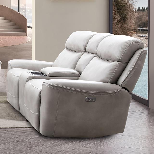 Furniture of America Artemia CM9922FG-LV-PM-PK Power Loveseat IMAGE 1