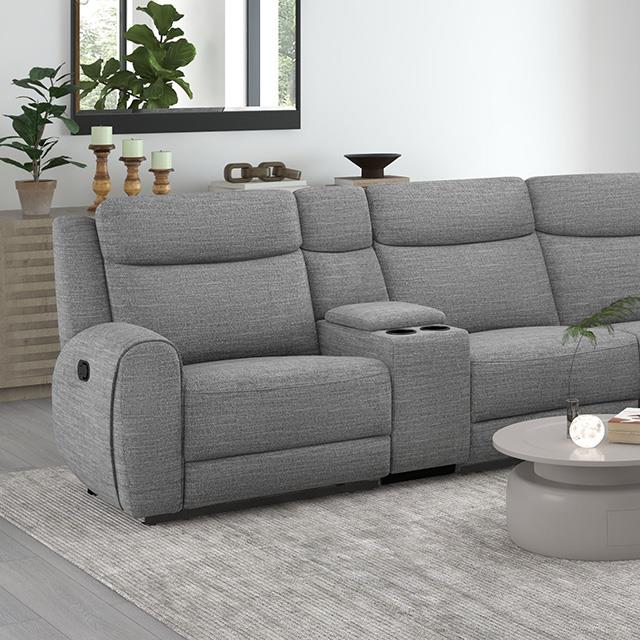 Furniture of America Antonius CM9985GY-M-SECT Motion Sectional IMAGE 1