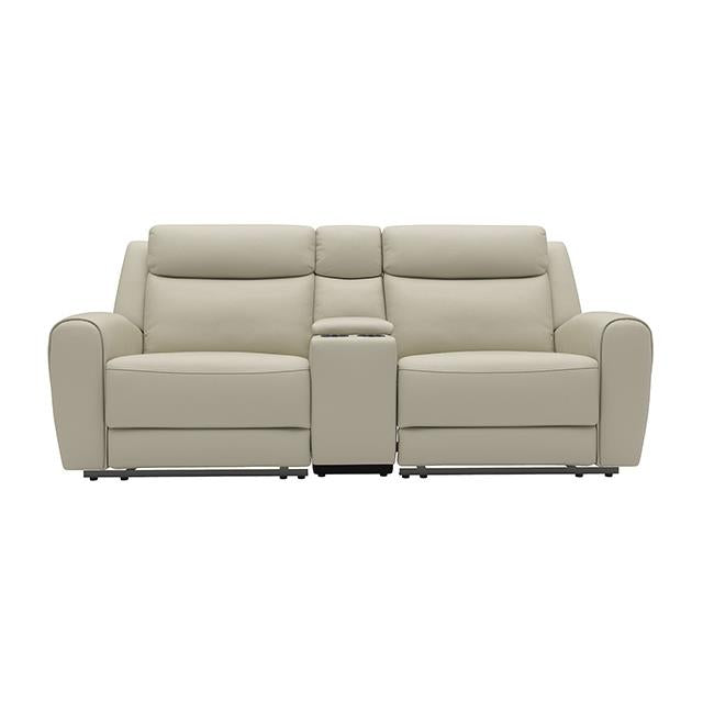 Furniture of America Jacobus CM9986BG-LV-M Manual Recliner Loveseat w/ Console IMAGE 3