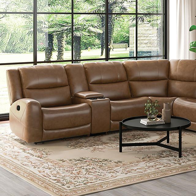 Furniture of America Leolinus CM9989BR-M-SECT Motion Sectional IMAGE 1