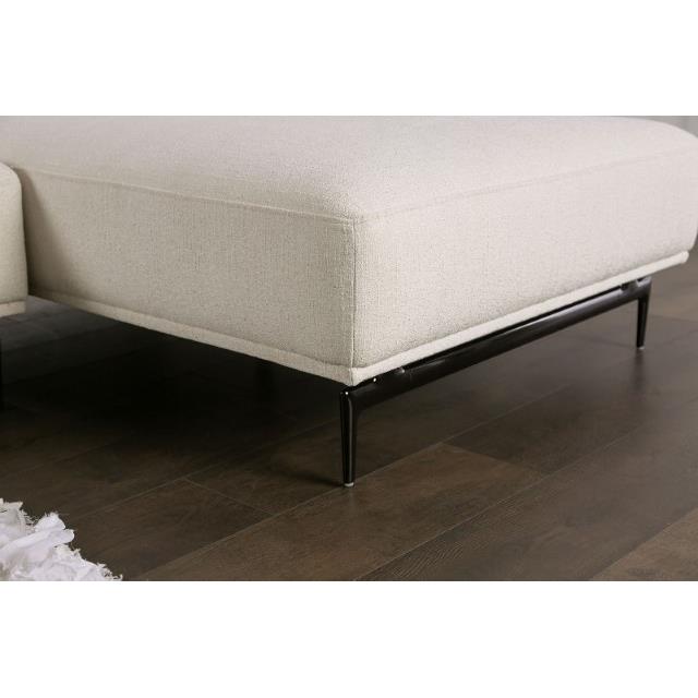 Furniture of America Baerum FM63006WH-SECT-R Sectional, Right Chaise IMAGE 4