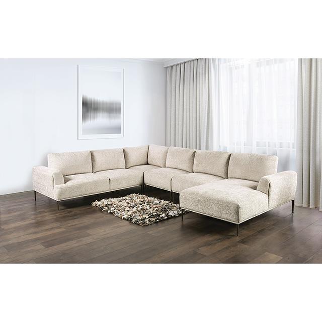 Furniture of America Gladbach FM63007LB-SECT-J J-Shaped Sectional IMAGE 2