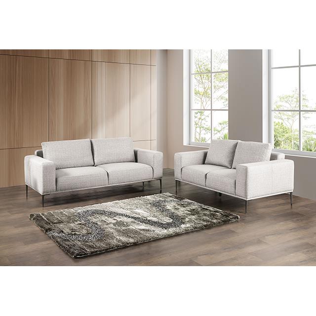 Furniture of America Forde FM63009GY-LV Loveseat IMAGE 2